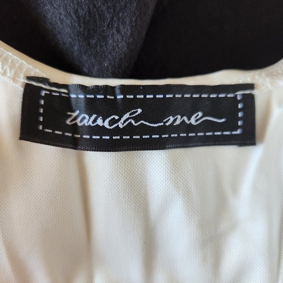 PEARLY ☆ FAUX LEATHER ☆ HOOK & EYE ☆ BUSTIER TOP ☆ M ☆ NWOT - Picture 7 of 8